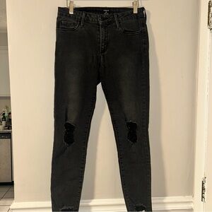 Black Distressed Jeans